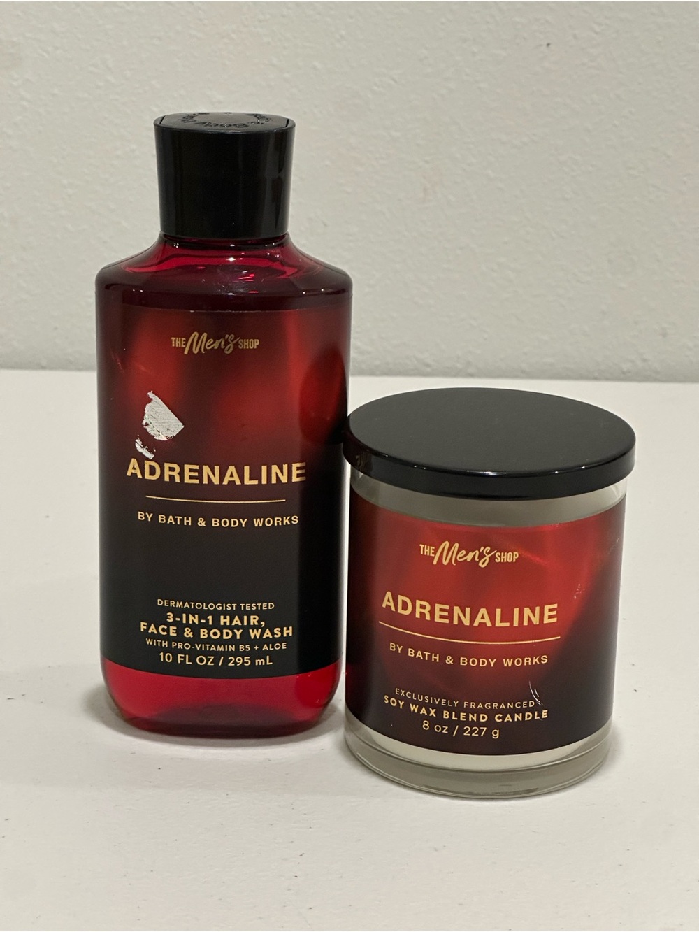 Bath & Body Works: Men’s Adrenaline 8 Oz Single-Wick Candle & 10 Fl Oz Body Wash